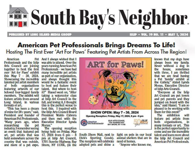MAY 2024 / Art For Paws Exhibition Covered in South Bay's Neighbor