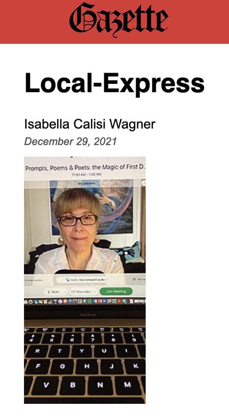 DEC 2021 / IAC Masterclass Instructor Isabella Calisi-Wagner Interviewed in Queens Gazette