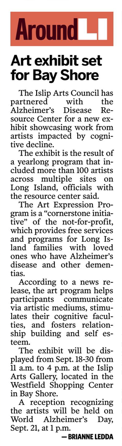 SEPT 2023 / ADRC Show in Newsday and South Bay's Neighbor
