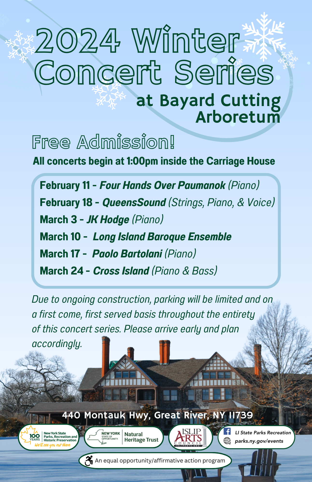 FEB 2024 / Free Winter Concert Series At Cutting Arboretum