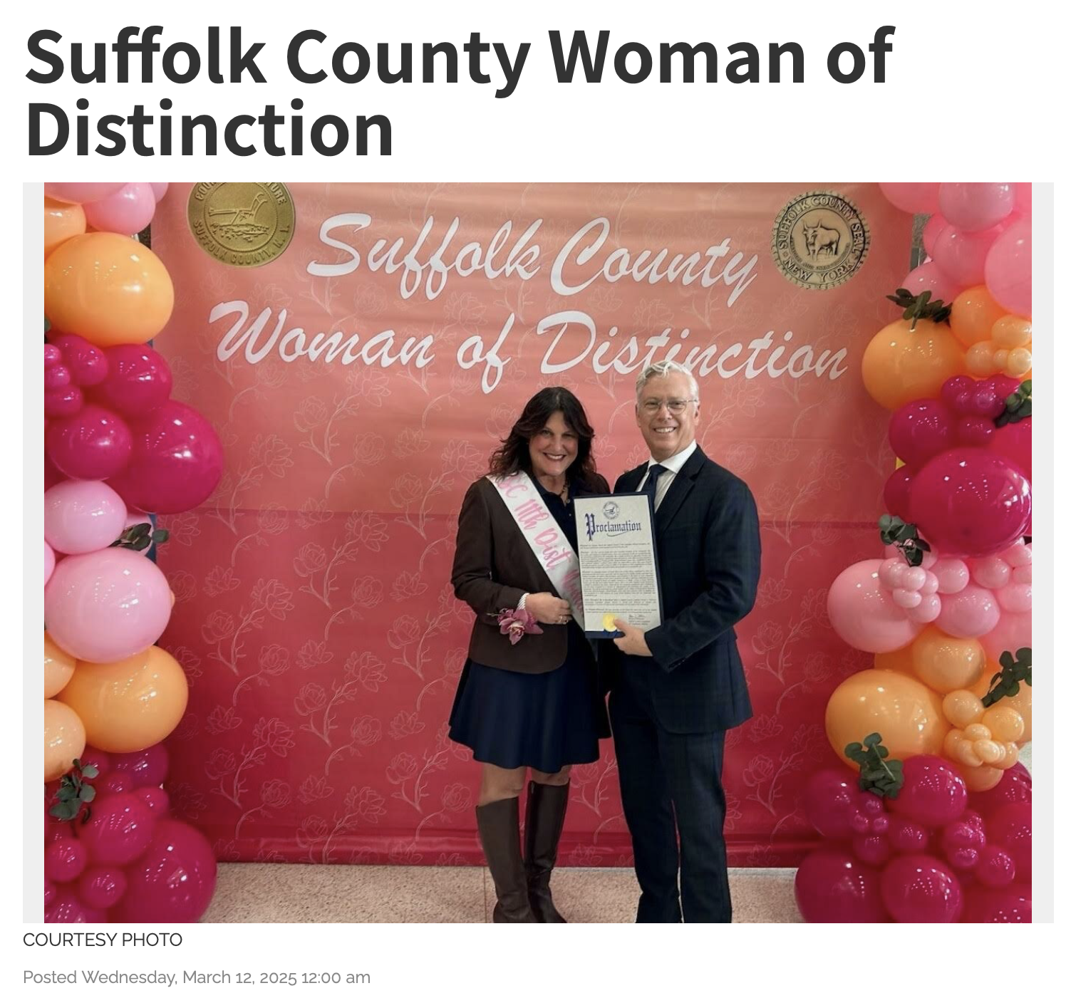 MAR 2025 / IAC Board Member Lisa Pace Named Suffolk County’s 2025 Woman of Distinction Award Nominee